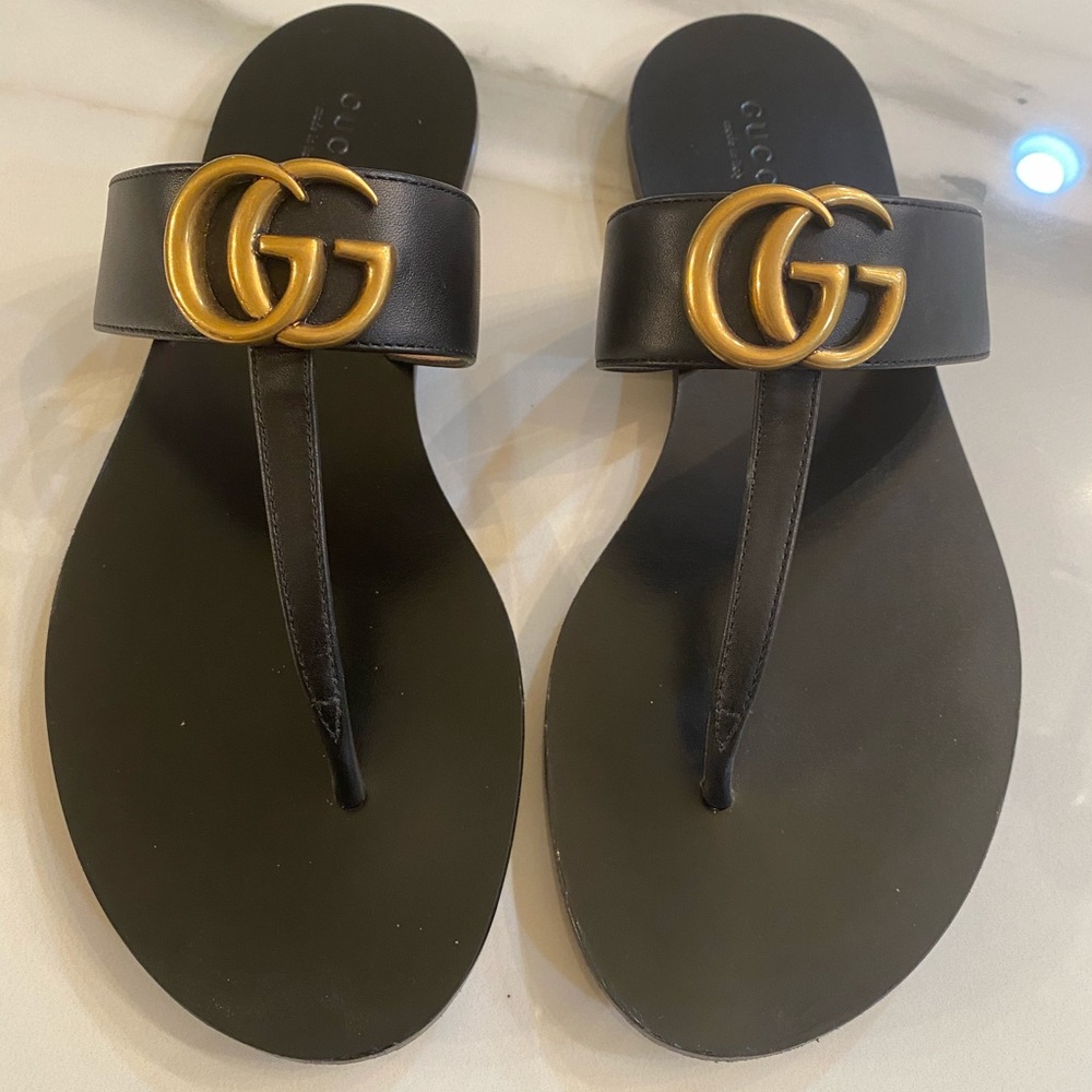 Gucci Marmont T Strap Sandal
